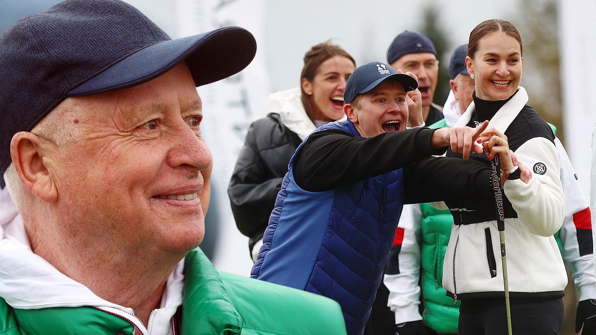 Леонид Тягачев увидел эмоции олимпийских чемпионов на турнире по керлингольфу Сильные Фигуры: фото