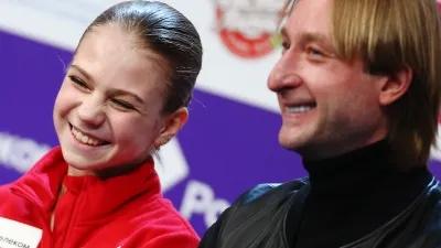 Евгений Плющенко, Александра Трусова / Игнатова