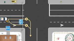 На этом билете экзамена в ГАИ ошибается половина водителей: как правильно повернуть в такой ситуации?