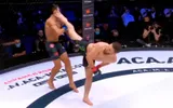 Экс-боец UFC Бибулатов уронил соперника ударом ногой с разворота. Претендент на лучший нокаут года: видео