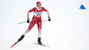 Лыжница из Омска выиграла последнюю гонку сезона. Гончарова сумела заранее сбросить конкуренток в марафоне