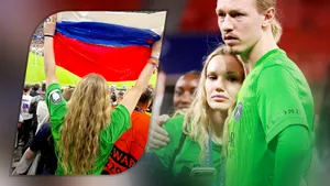 Жена Сафонова протащила на поле российский флаг после победы в ЛЧ. Она сделала это очень хитрым способом