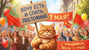 21 новая красивая открытка к 1 мая: сохраняйте себе, отправляйте родным, друзьям, коллегам