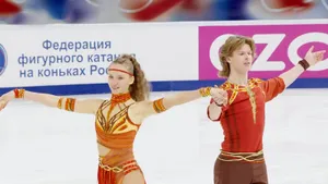 Сын крутого русского тренера в лидерах на Гран-при России. Летом они ездили за помощью в США