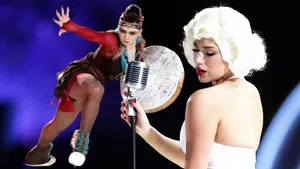 Фото: Валиева призывала дождь, платье Загитовой взлетело, как у Мэрилин Монро. Кадры «Русского вызова»