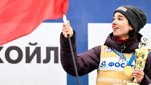 Большунов всех игнорил после победы, чемпионке ОИ Степановой сломали палку. На лыжном ЧР прошла смешанная эстафета