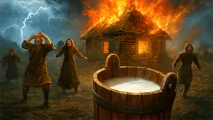 Странная традиция на Руси, которую сегодня никто бы не понял: зачем наши предки тушили некоторые пожары молоком 