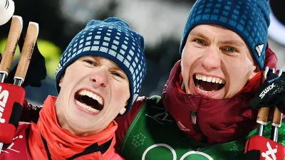 Александр Большунов, Денис Спицов