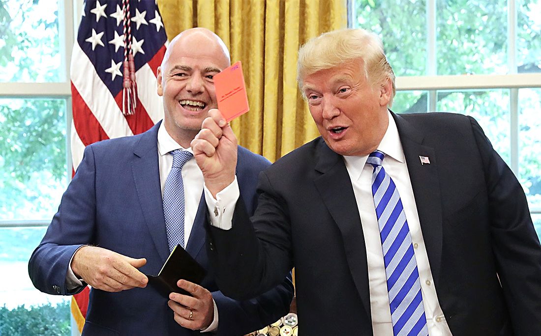 Инфантино стал 28-м в рейтинге самых влиятельных людей Европы по версии Politico. Трамп — 1-й, Путин — 5-й