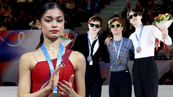 Тутберидзе отчитывала Петросян, русские мужчины-фигуристы раздали стиля. Кадры Гран-при, которые вы не видели