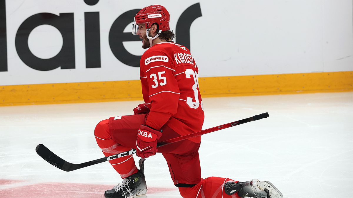 Шайба Коростелева помогла «Спартаку» всухую обыграть «Шанхай Дрэгонс» в матче КХЛ