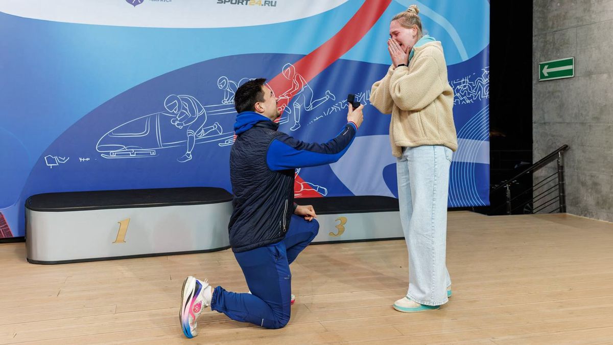 Максим Ипатов сделал предложение руки и сердца Анастасии Дудкиной на чемпионате России по бобслею