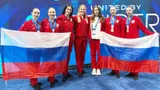 Россиянки одержали первую победу под национальным флагом на Кубке мира по синхронному плаванию