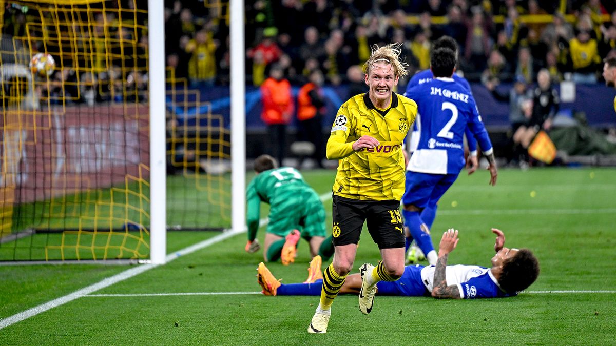 Дортмунд победил Менхенгладбах в дерби двух «Боруссий» благодаря голам Брандта и Байера