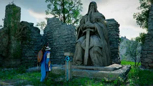 Решение головоломок в руинах северной части Эрнанда в Crimson Desert