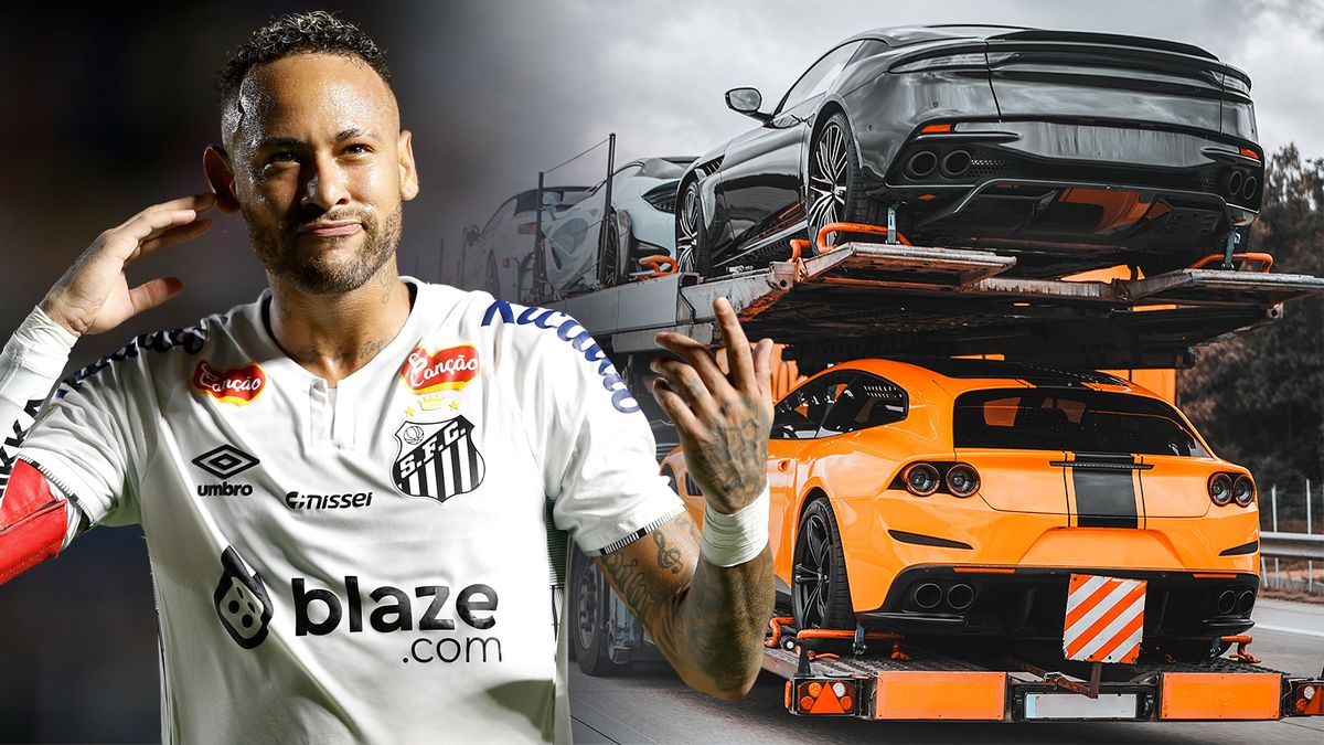 На каких машинах ездит экс-звезда Барсы и ПСЖ Неймар: теперь он не может перевезти свой автопарк в Бразилию