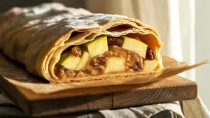 Готовлю ленивый яблочный штрудель из лаваша: получается невероятно вкусно и быстро