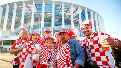 Сборная Хорватии по футболу, Болельщики, Стадион Нижний Новгород