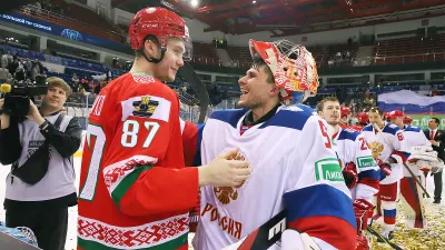 Сборная Белоруссии по хоккею, Сборная России по хоккею