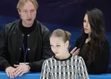 Трусова представила новую короткую программу, созданную под руководством Плющенко: видео