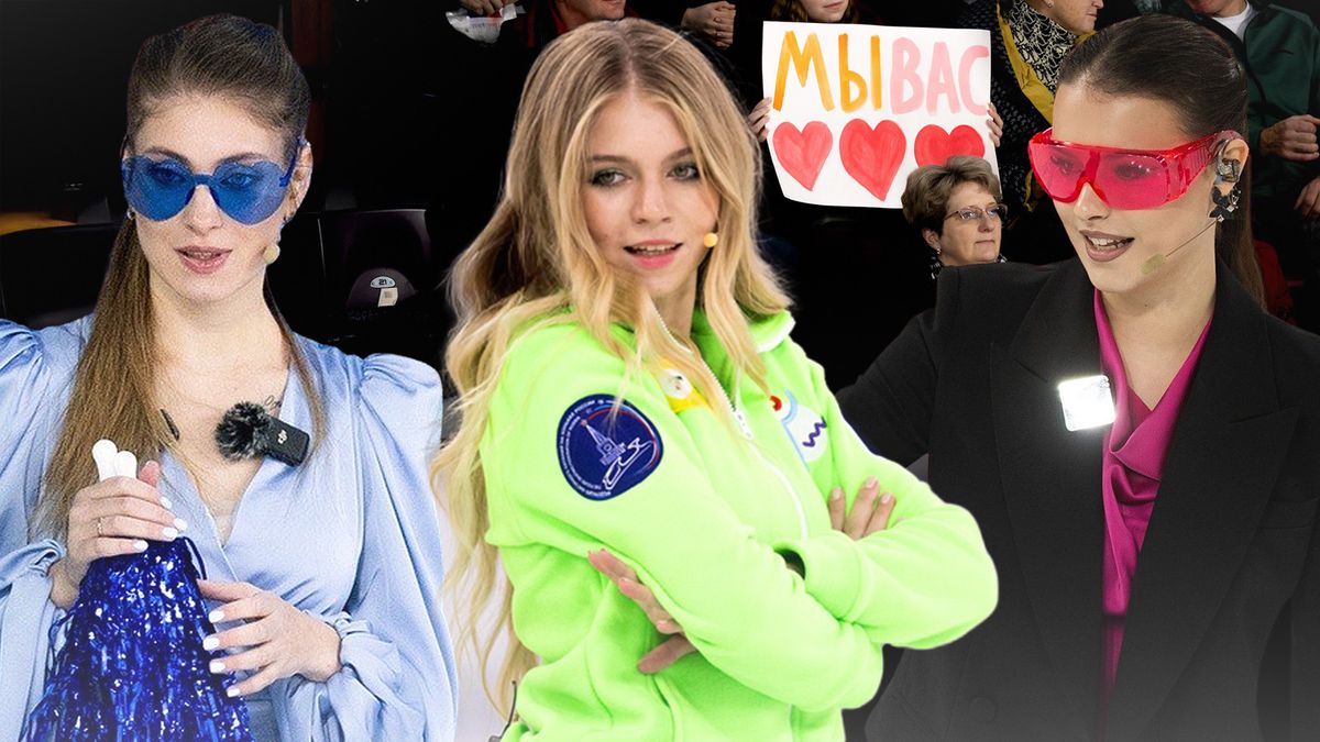 Губки бантиком Щербаковой, синие очки Косторной, Трусова в будоражащем топе. Воссоединение великого трио ТЩК: Фото