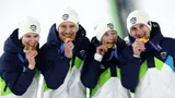 Сборная Словении выиграла командные соревнования в прыжках с трамплина на Олимпиаде