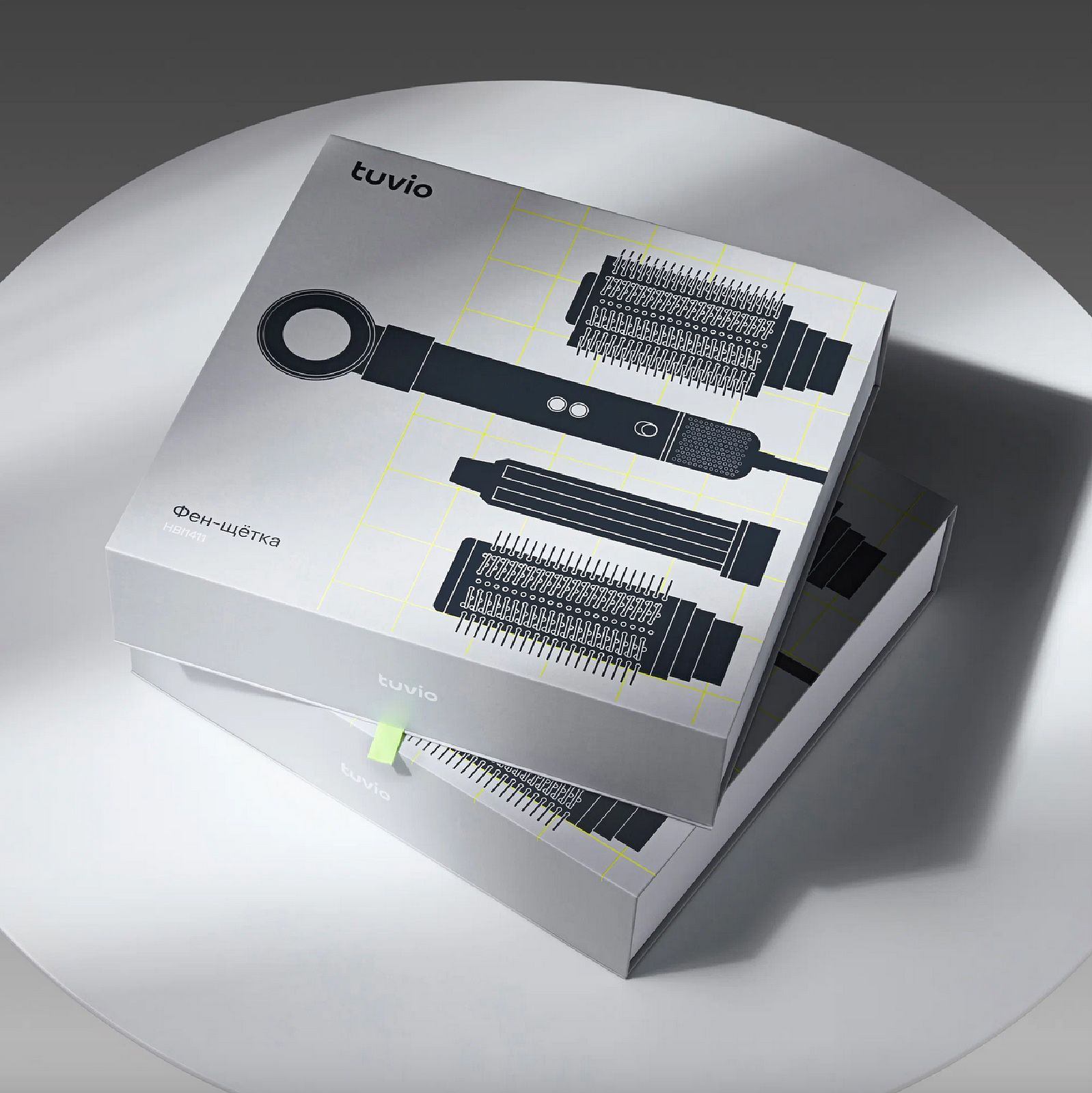 Фен щетка с ионизацией tuvio hbi1411